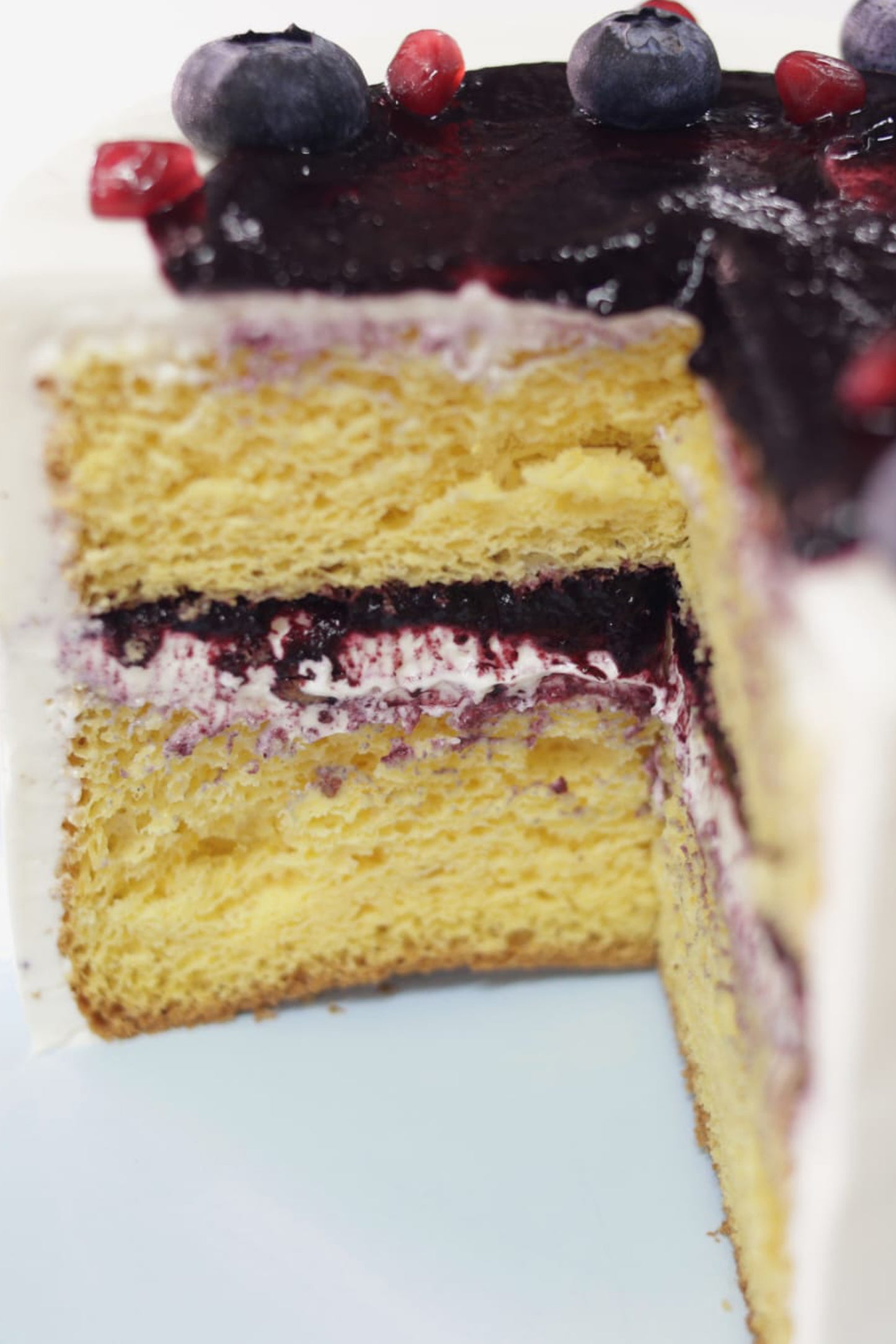 Vanilla blueberry Chiffon Cake